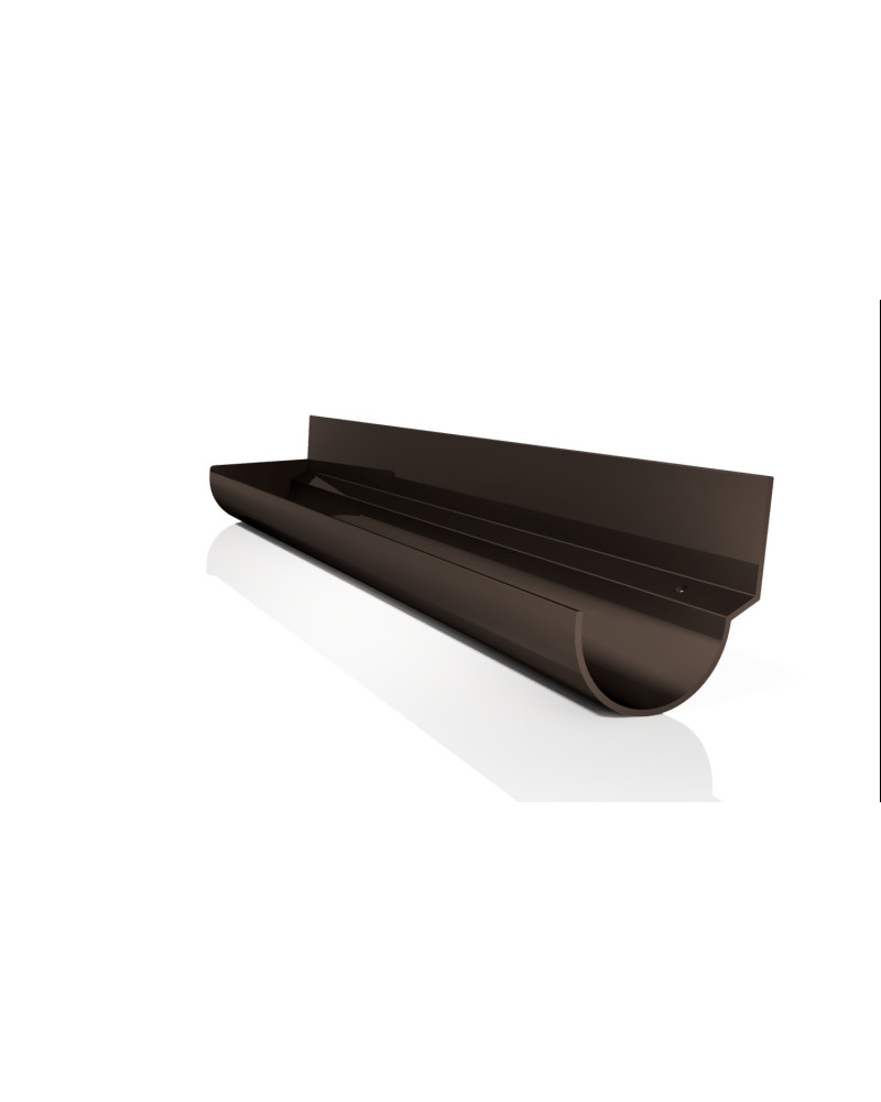 Zakończenie rynny lewe RAL 8019 (brąz)