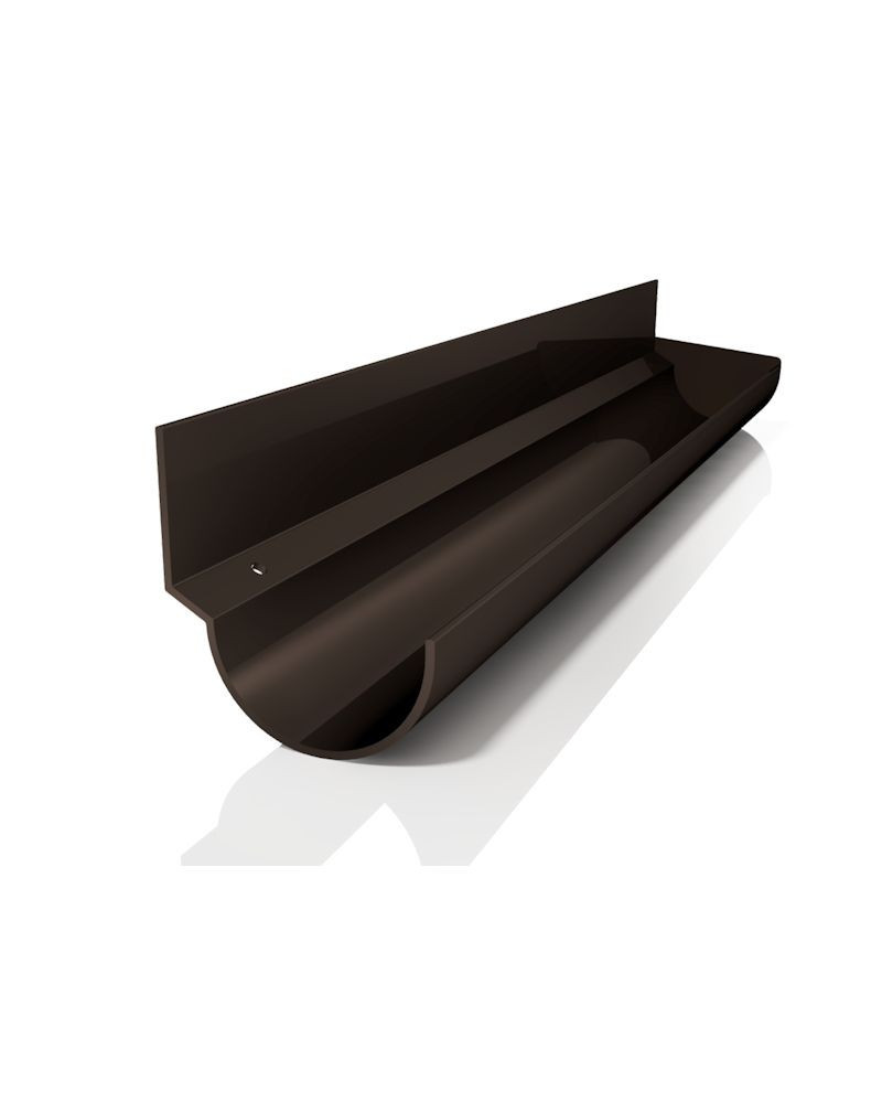 Zakończenie rynny prawe RAL 8019 (brąz)