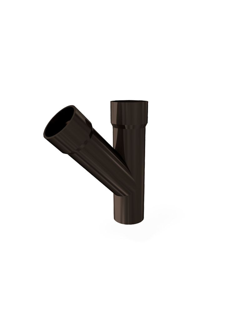 Trójnik do rury spustowej ø 32 RAL 8019 (brąz)