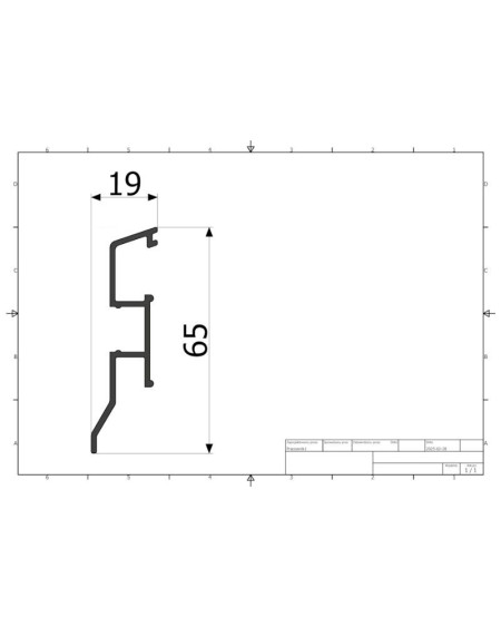 Cokół przyścienny RAL 7024 (antracyt)