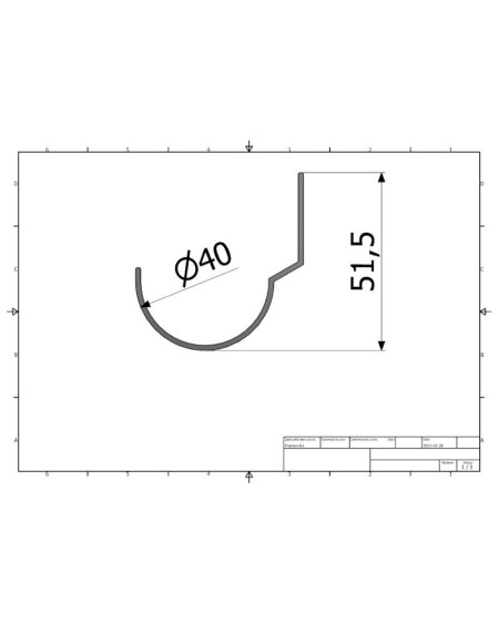 Rynna R40 RAL 8019 (brąz)