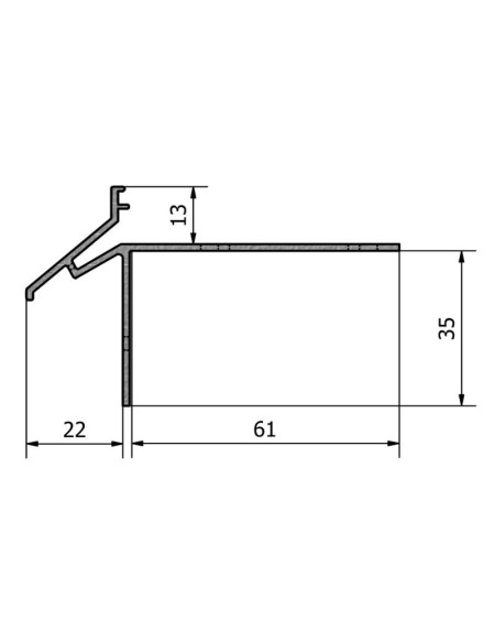 Profil H60 RAL 7024 (antracyt) - Profplast