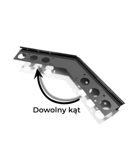Narożnik dowolny kąt H60 *  RAL 7024 (antracyt) - Profplast