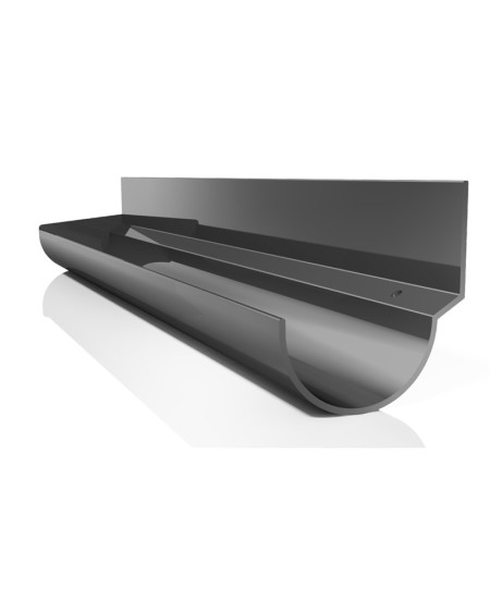 Zakończenie rynny lewe RAL 7024 (antracyt)