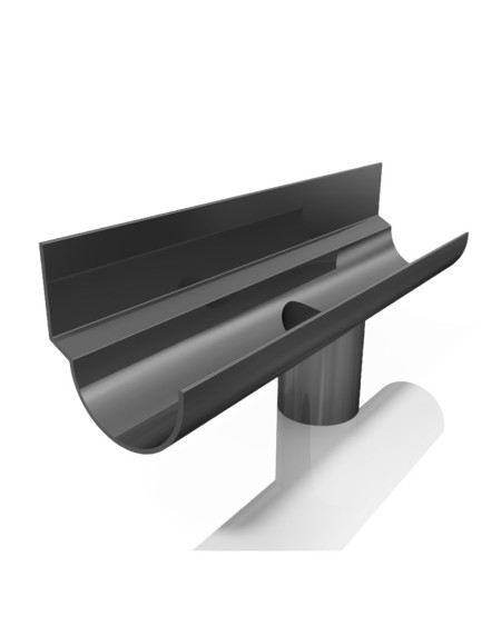 Lej spustowy rynny do rury ø 32 RAL 7024 (antracyt)